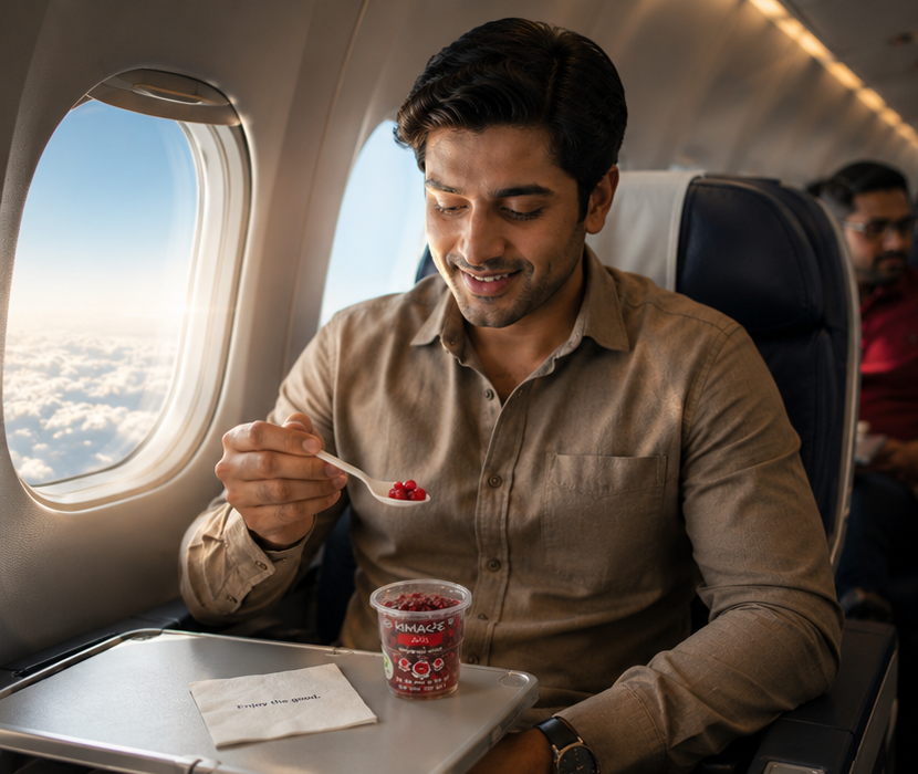 Kimaye Pomegranate Arils advertising campaign