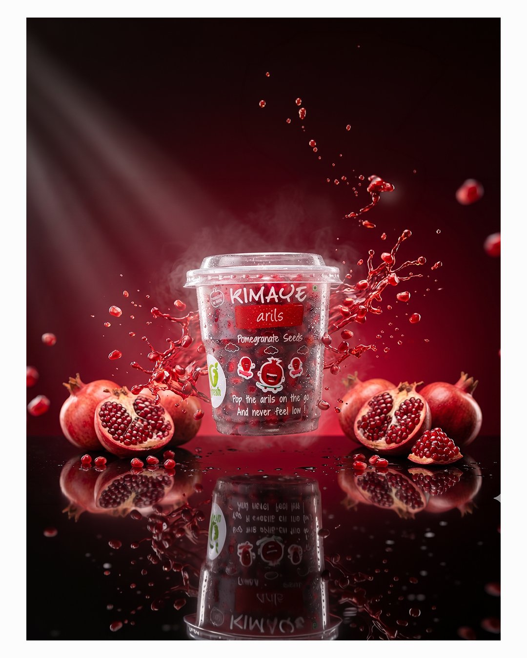 Kimaye Pomegranate Arils — photography and visual production project by CineArk Productions in Delhi