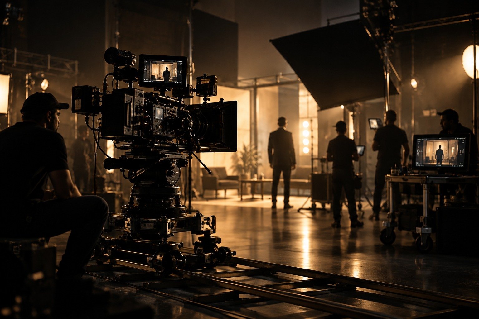 Brand film production set by CineArk Productions in Delhi